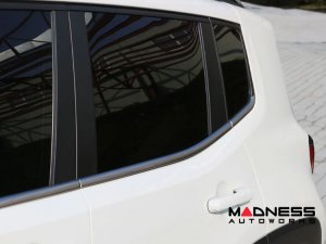 Jeep Renegade Door Trim - Side Window Molding Kit - Brushed Steel Jeep Renegade Door Trim - Side Window Molding Kit - Brushed Steel